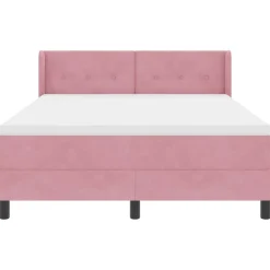 vidaXL Camas Y Accesorios-Cama tipo Box Spring con cabecera 190 x 140 cm Terciopelo