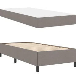 vidaXL Cama tipo Box Spring 80 x 200 cm tela Taupé Hot