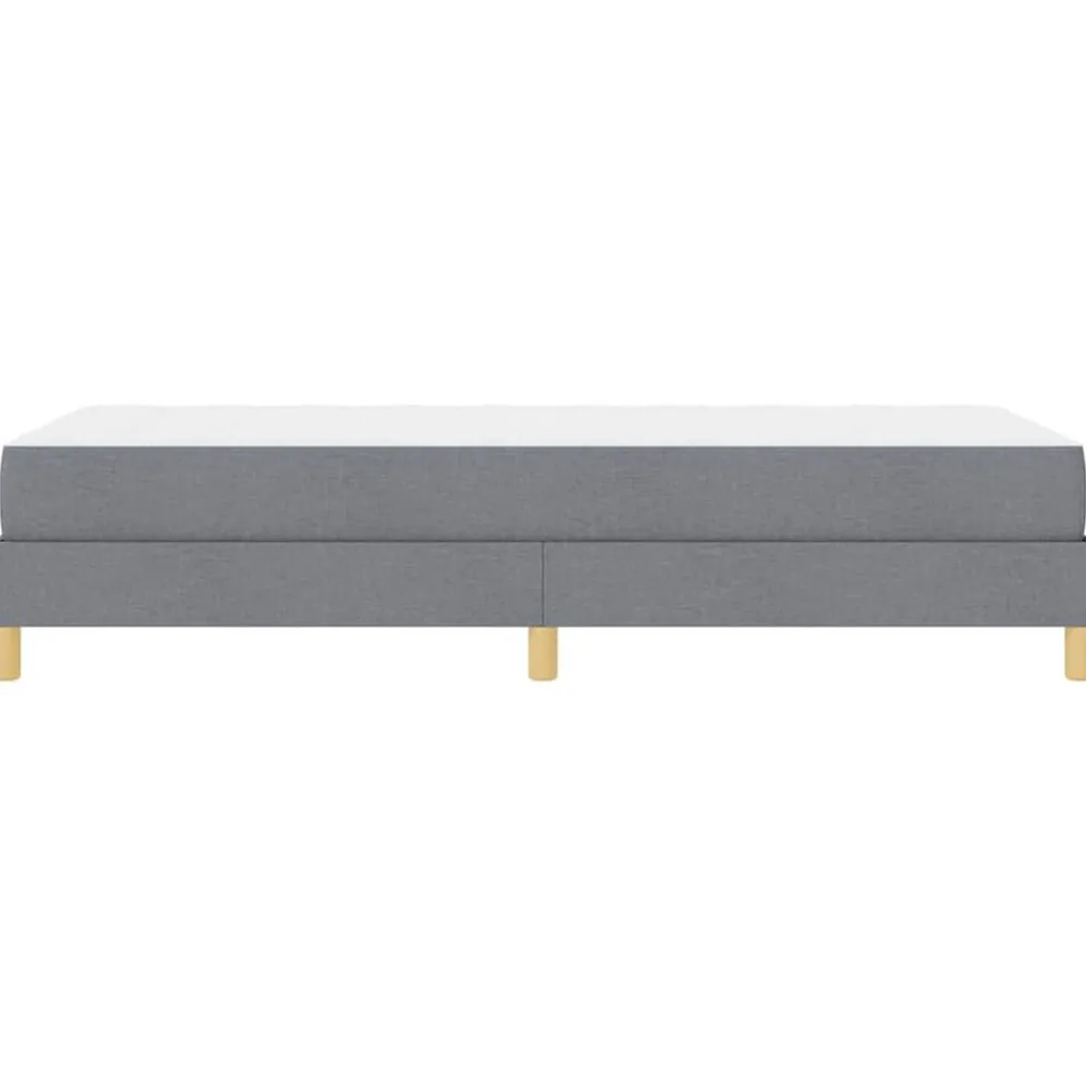 vidaXL Cama tipo Box Spring con colchón 80 x 200 cm tela Gris claro Discount