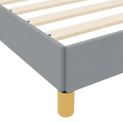 vidaXL Cama tipo Box Spring con colchón 80 x 200 cm tela Gris claro Discount