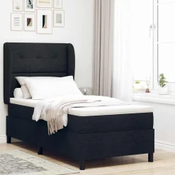 vidaXL Camas Y Accesorios-Cama tipo Box Spring con colchón 80 x 200 cm tela