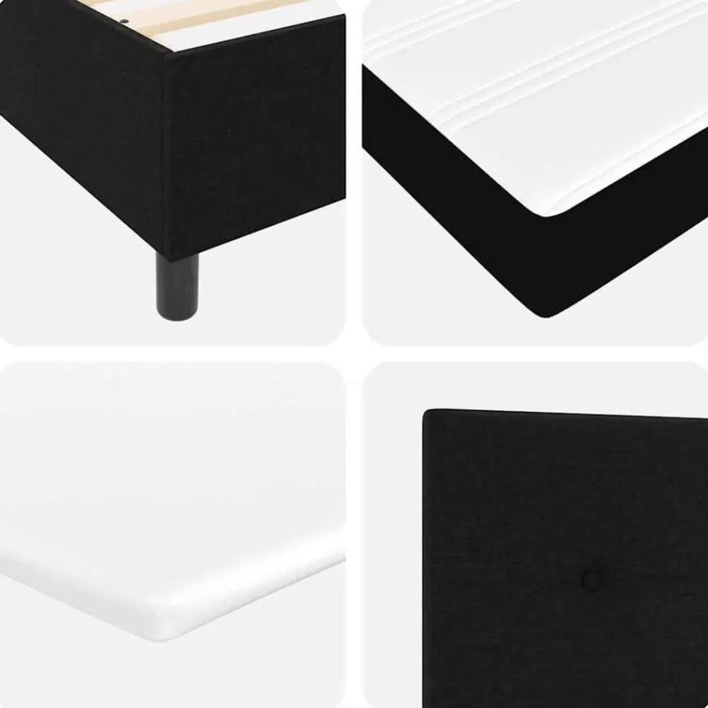 vidaXL Camas Y Accesorios-Cama tipo Box Spring con colchón 80 x 200 cm tela
