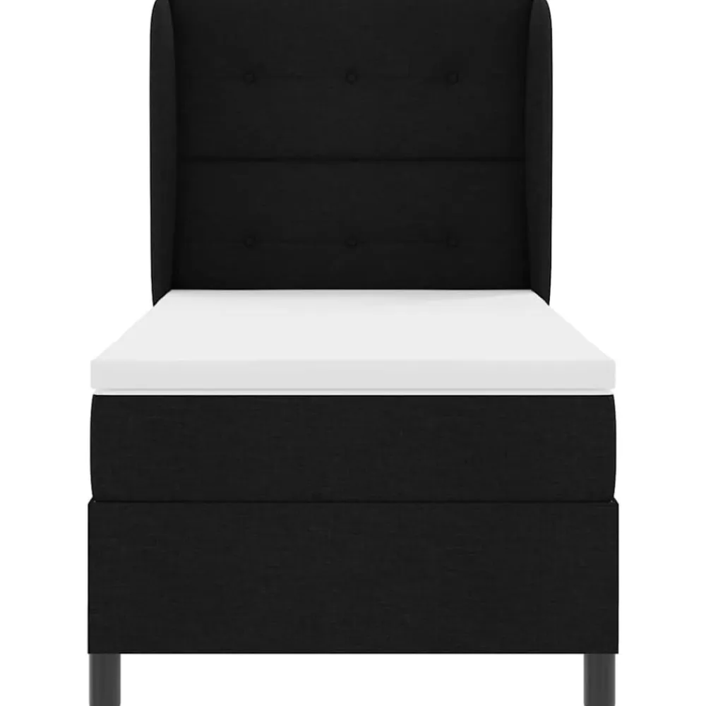 vidaXL Camas Y Accesorios-Cama tipo Box Spring con colchón 80 x 200 cm tela