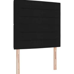 vidaXL Cama tipo Box Spring con colchón 200 x 80 cm tela Negro New