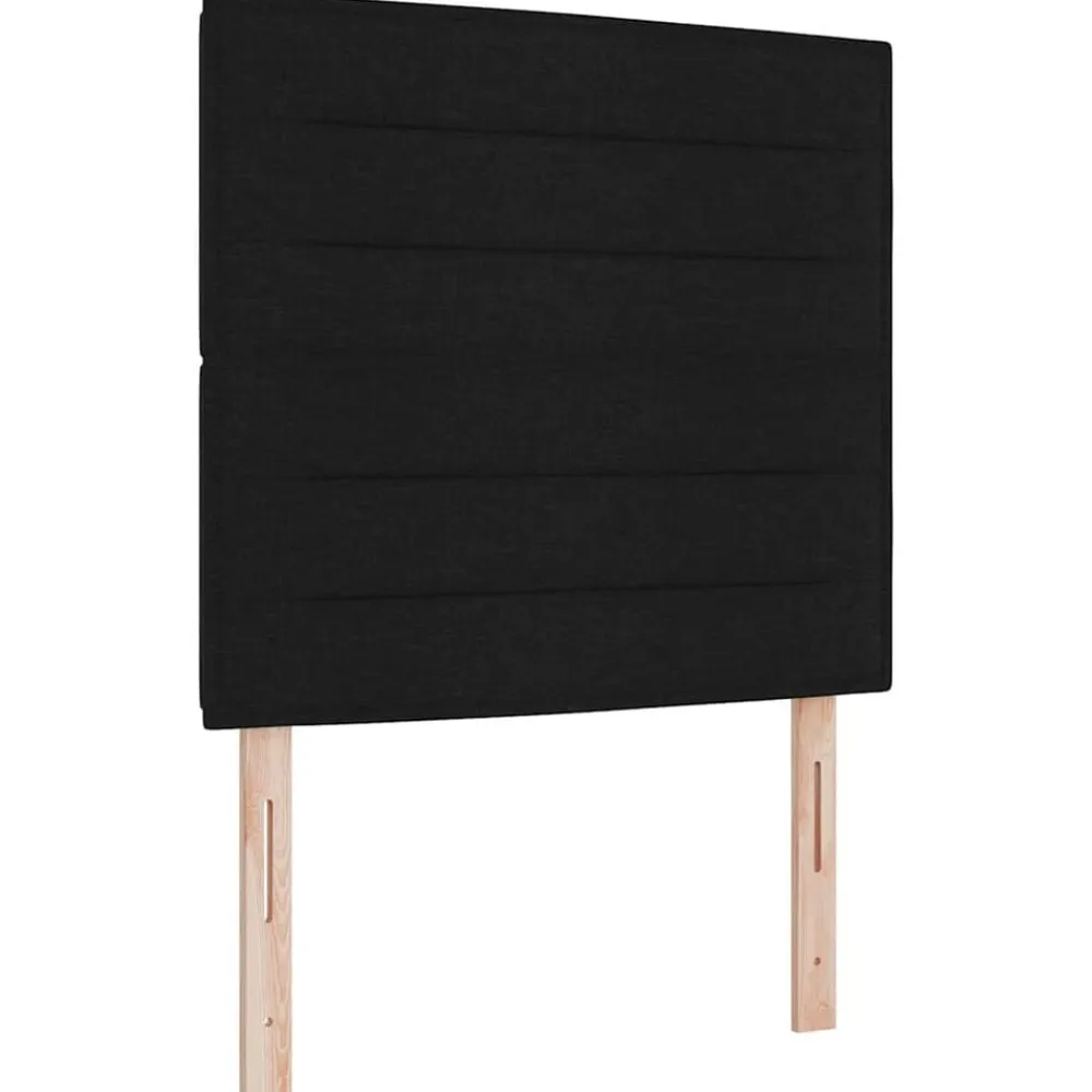 vidaXL Cama tipo Box Spring con colchón 200 x 80 cm tela Negro New