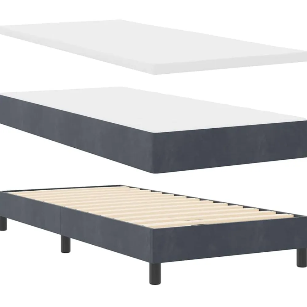 vidaXL Camas Y Accesorios-Cama tipo Box Spring 80 x 200 cm Terciopelo