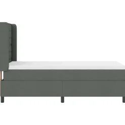 vidaXL Camas Y Accesorios-Cama tipo Box Spring con colchón 200 x 80 cm tela
