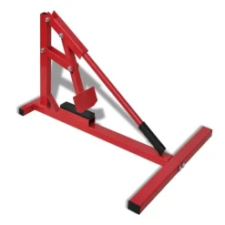 vidaXL Cambiador profesional de neumáticos de motos rojo New