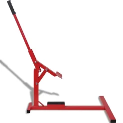 vidaXL Cambiador profesional de neumáticos de motos rojo New