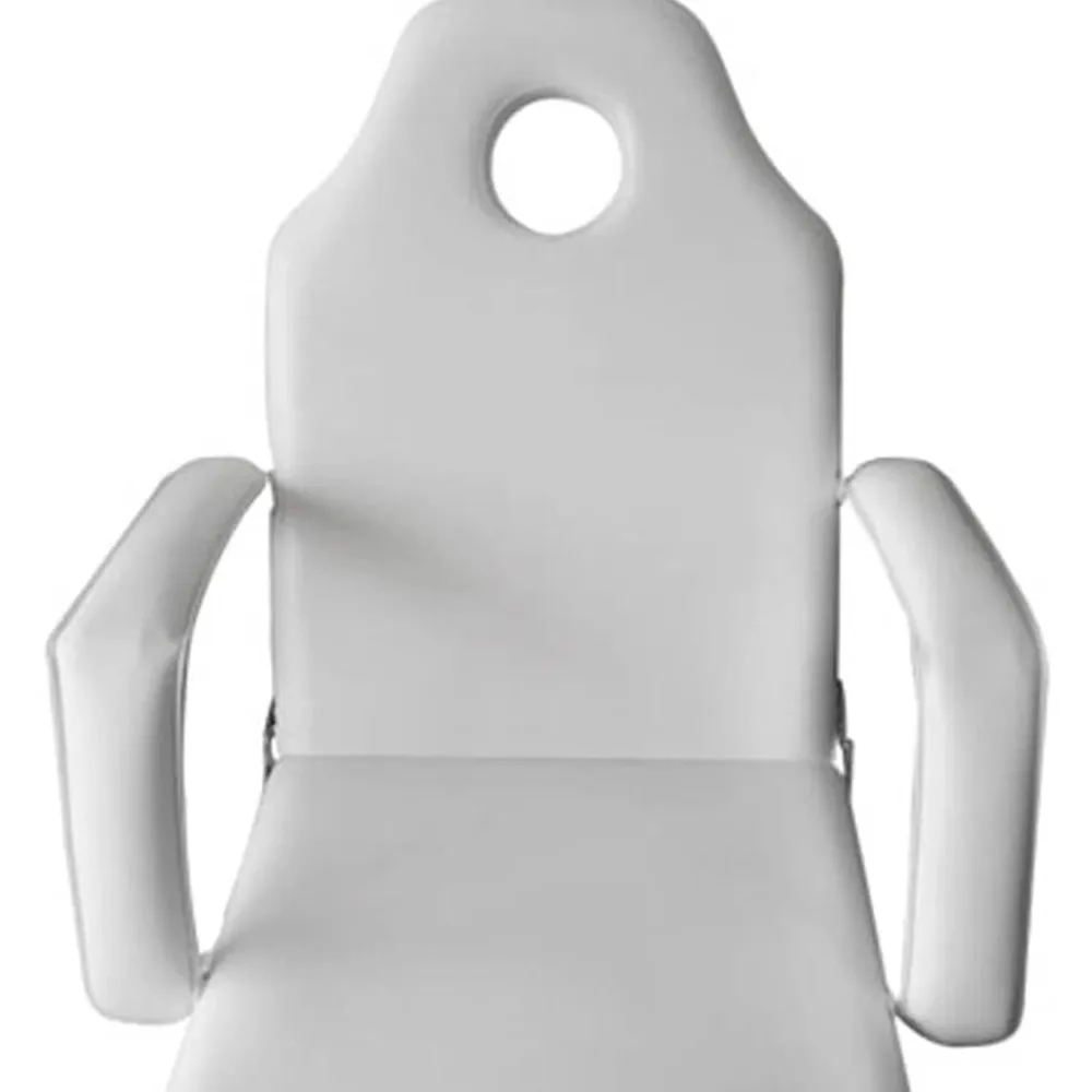 vidaXL Camilla de esteticista cuero sintético blanca 185x78x76 cm Blanco Sale