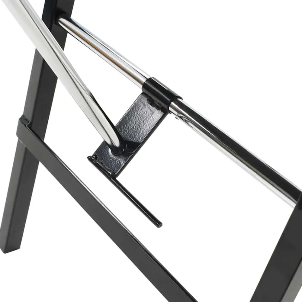 vidaXL Camilla de esteticista cuero sintético 185x78x76 cm negra Negro Best