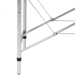 vidaXL Camilla de masaje plegable 2 zonas estructura de madera Azul Online