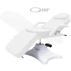 vidaXL Camilla de masaje blanca 180x62x(86,5-118) cm Blanco Best