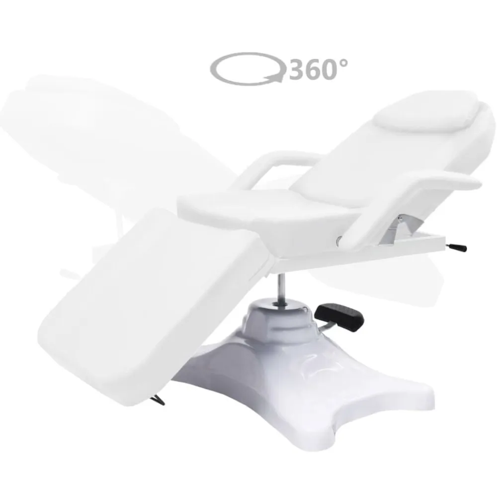 vidaXL Camilla de masaje blanca 180x62x(86,5-118) cm Blanco Best