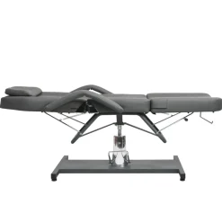 vidaXL Salud Y Belleza-Camilla de masaje gris 180x62x(87-112) cm