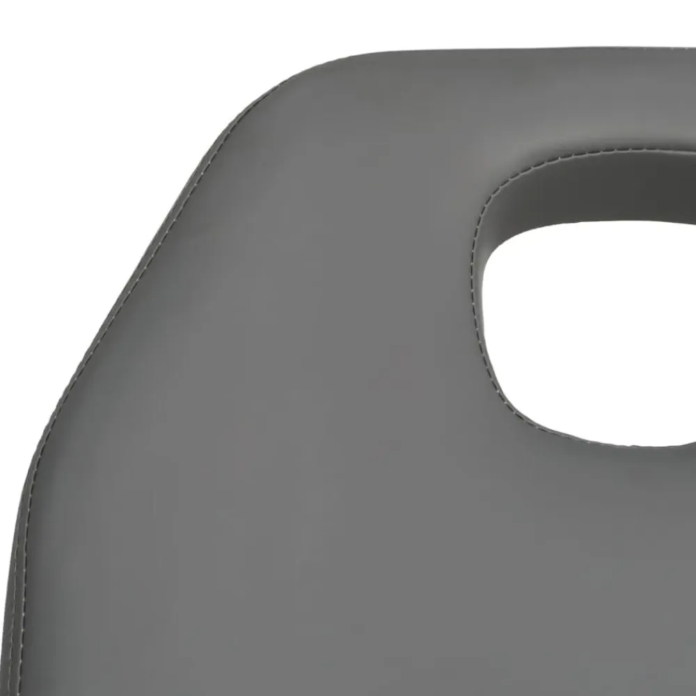 vidaXL Salud Y Belleza-Camilla de masaje gris 180x62x(87-112) cm
