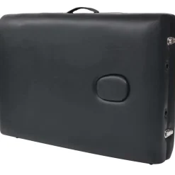 vidaXL Camilla de masaje plegable 3 zonas 10 cm grosor negra Negro Clearance