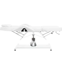 vidaXL Salud Y Belleza-Camilla de masaje blanca 180x62x(87-112) cm
