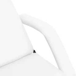 vidaXL Salud Y Belleza-Camilla de masaje blanca 180x62x(87-112) cm