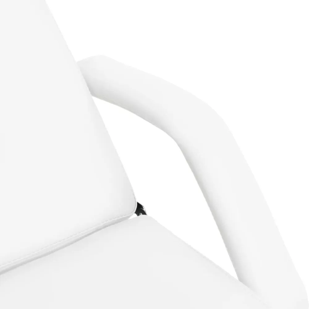 vidaXL Salud Y Belleza-Camilla de masaje blanca 180x62x(87-112) cm
