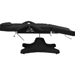 vidaXL Camilla de masaje negra 180x62x(86,5-118) cm Negro Hot
