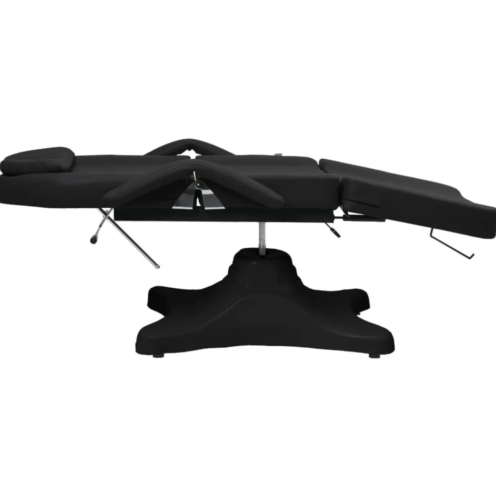vidaXL Camilla de masaje negra 180x62x(86,5-118) cm Negro Hot