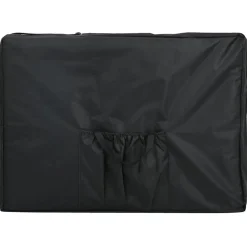 vidaXL Camilla de masaje plegable 4 zonas estructura de aluminio negra Negro Discount