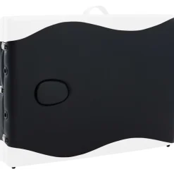 vidaXL Camilla de masaje plegable 3 zonas aluminio Negro y blanco Clearance