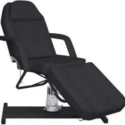 vidaXL Camilla de masaje negra 180x62x(87-112) cm Discount