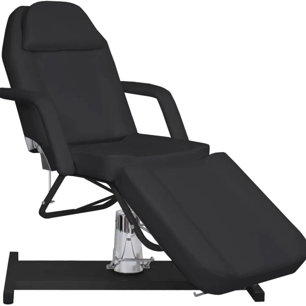 vidaXL Camilla de masaje negra 180x62x(87-112) cm Discount