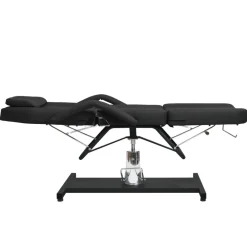 vidaXL Camilla de masaje negra 180x62x(87-112) cm Discount