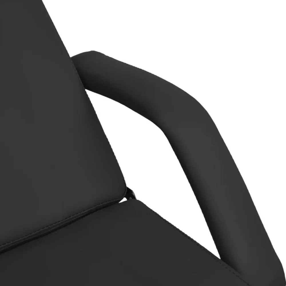 vidaXL Camilla de masaje negra 180x62x(87-112) cm Discount