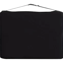 vidaXL Camilla de masaje plegable 2 zonas aluminio Negro y blanco Clearance