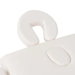 vidaXL Salud Y Belleza-Camilla de masaje plegable 3 zonas 10 cm grosor blanca