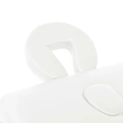 vidaXL Camilla de masaje plegable 2 zonas 10 cm grosor blanca Blanco Discount