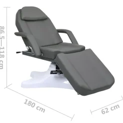 vidaXL Salud Y Belleza-Camilla de masaje 180x62x(86,5-118) cm