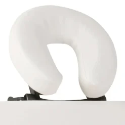 vidaXL Camilla de masaje plegable 2 zonas estructura de madera crema Blanco crema Discount