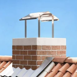 vidaXL Campana de Chimenea Plateado 40 x 40 x 37,5 cm Acero inoxidable Best
