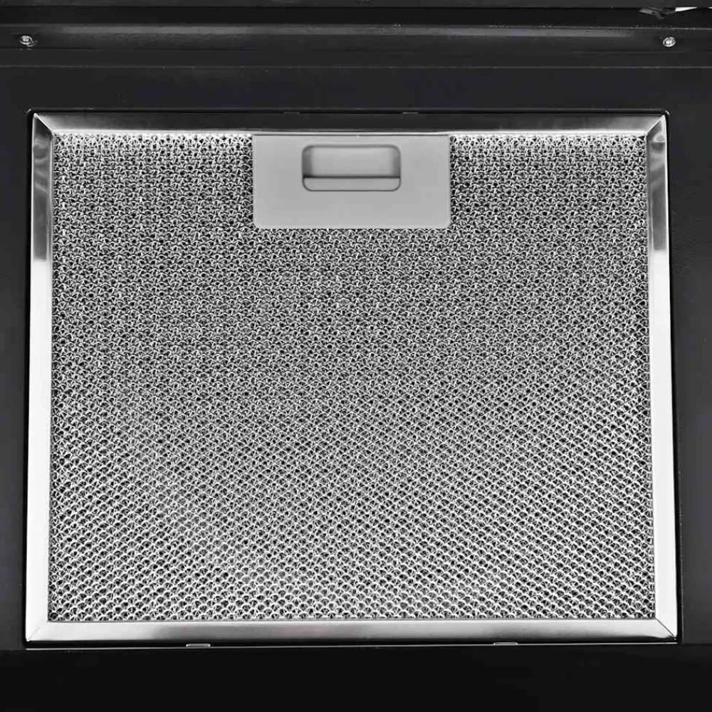 vidaXL Campana extractora de pared acero inox negra 756 m³/h 60 cm Negro