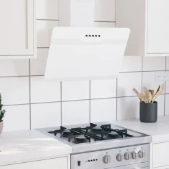 vidaXL Cocina Y Comedor-Campana extractora pared acero y vidrio templado 60 cm