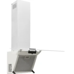 vidaXL Cocina Y Comedor-Campana extractora pared acero y vidrio templado 60 cm