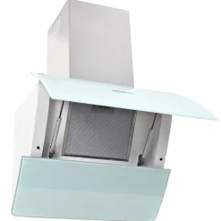 vidaXL Cocina Y Comedor-Campana extractora de pared acero inox blanca 756 m³/h 60 cm