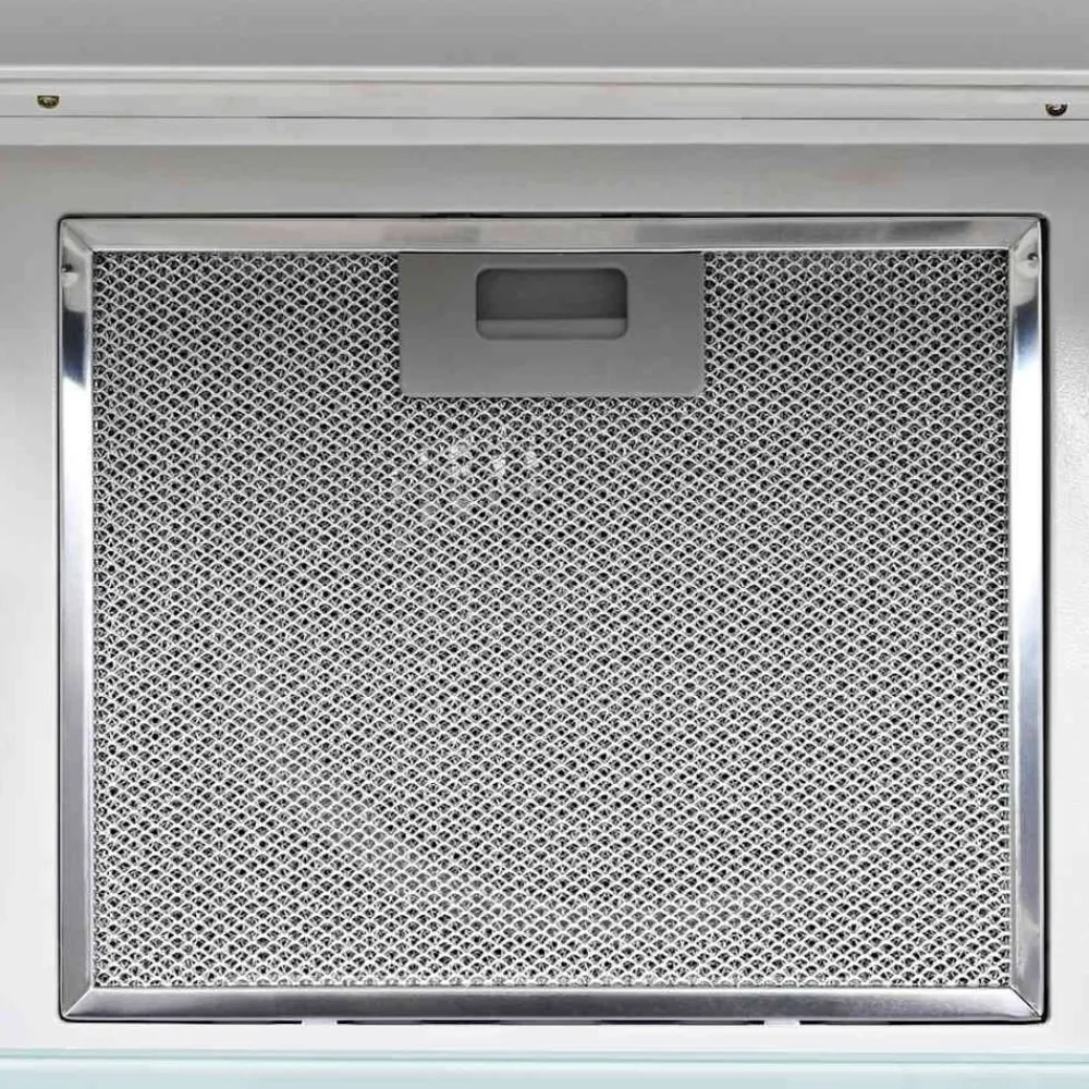 vidaXL Cocina Y Comedor-Campana extractora de pared acero inox blanca 756 m³/h 60 cm