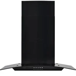 vidaXL Campana extractora pared 60 cm acero inoxidable 756 m³/h negro