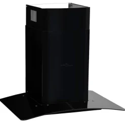 vidaXL Campana extractora pared 60 cm acero inoxidable 756 m³/h negro