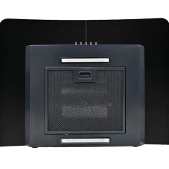 vidaXL Campana extractora pared 60 cm acero inoxidable 756 m³/h negro