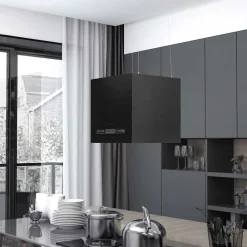 vidaXL Cocina Y Comedor-Campana extractora colgante táctil LCD acero recubierto 37 cm