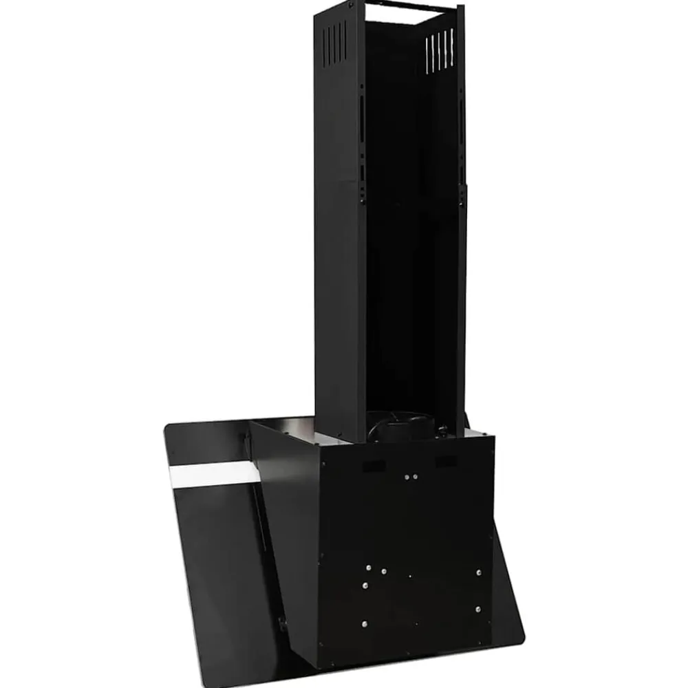 vidaXL Cocina Y Comedor-Campana extractora pared acero y vidrio templado 60 cm