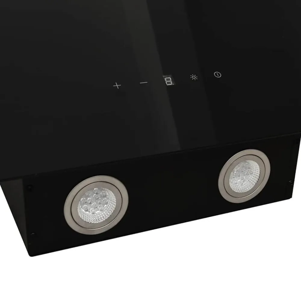 vidaXL Cocina Y Comedor-Campana extractora pared acero y vidrio templado 60 cm