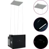 vidaXL Campana extractora de isla sensor táctil LCD vidrio templado Outlet